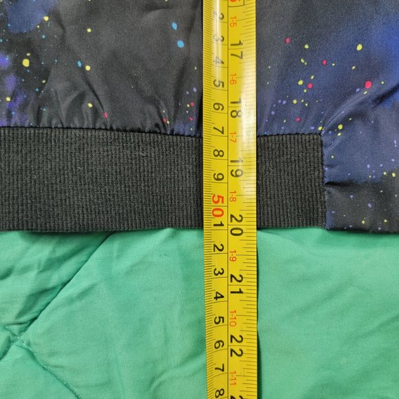 Disney Store Girls 9/10 Star Wars Jacket Black Galaxy Pink Logo Back - Picture 11 of 11